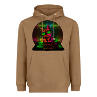 Toasted Coconut HOUSE CAT (Rainbow DJ Kitty) Heavyweight Hoodie - Bettercallsaul