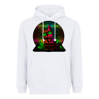 White HOUSE CAT (Rainbow DJ Kitty) Heavyweight Hoodie - Bettercallsaul