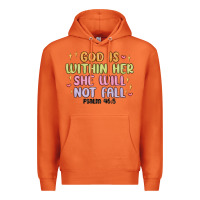 Carrot god is within her she will not fall Premium Hoodie - MaliasSmallBusiness