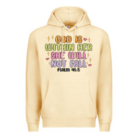 Pina Colada god is within her she will not fall Premium Hoodie - MaliasSmallBusiness