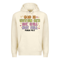 Sandshell god is within her she will not fall Premium Hoodie - MaliasSmallBusiness
