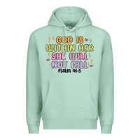 Seafoam god is within her she will not fall Premium Hoodie - MaliasSmallBusiness