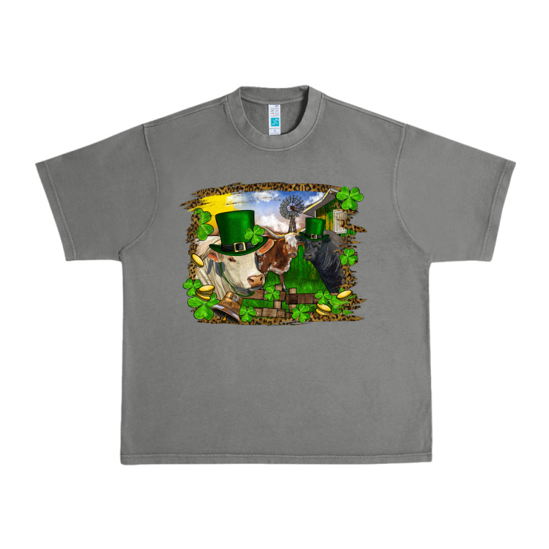 St Patricks Day Cows Urban Heavy Tee by RanaPortraitStore | Teevron