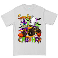 Dove Grey spooky cruhser with monster truck Premium Tee - Artiststas