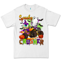 White spooky cruhser with monster truck Premium Tee - Artiststas