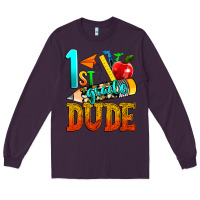 Plum 1st grade dude Long Sleeve Tee - texasbilliewilder