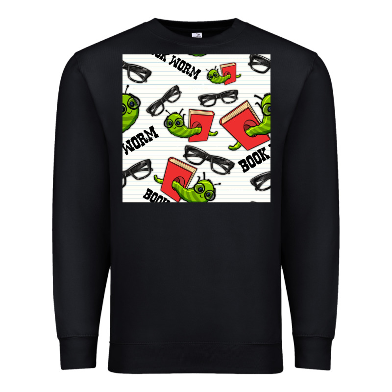 Bookworm Seamless Pattern Premium Sweatshirt by BundleAndBundleShop | Teevron