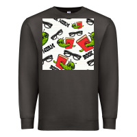Smoke bookworm seamless pattern Premium Sweatshirt - BundleAndBundleShop