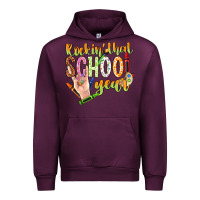 Mauve Wine rockin that school year Urban Hoodie - NancyCooperArtShop