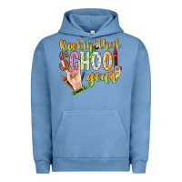 Pigment Pebble Blue rockin that school year Urban Hoodie - NancyCooperArtShop