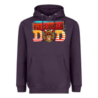 Plum firefighter dad Heavyweight Hoodie - AdoDesignShop