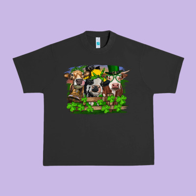 St Patricks Day Heifers Urban Heavy Tee Designed By Ranaportraitstore