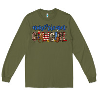 Army Green american cowgirl Long Sleeve Tee - Zillion Design Studio