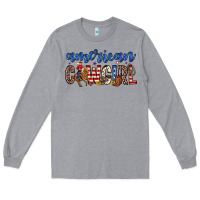 Heather Grey american cowgirl Long Sleeve Tee - Zillion Design Studio