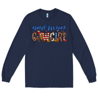 Navy american cowgirl Long Sleeve Tee - Zillion Design Studio