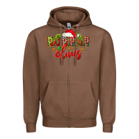 Chestnut christmas pop pop claus Zipper Hoodie - FaDigitalArtStudio