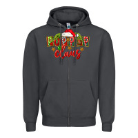 Smoke christmas pop pop claus Zipper Hoodie - FaDigitalArtStudio