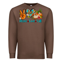 Chestnut peace love fall ado Premium Sweatshirt - AdoDesignShop