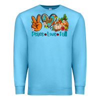Ocean Blue peace love fall ado Premium Sweatshirt - AdoDesignShop