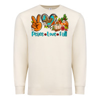 Sandshell peace love fall ado Premium Sweatshirt - AdoDesignShop