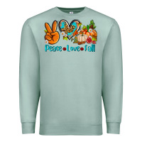 Seafoam peace love fall ado Premium Sweatshirt - AdoDesignShop