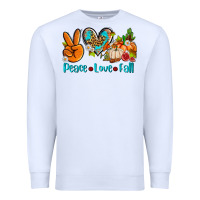 White peace love fall ado Premium Sweatshirt - AdoDesignShop