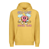 Antique Gold self love social club Premium Hoodie - MaliasSmallBusiness