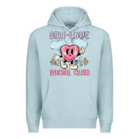 Blue Mist self love social club Premium Hoodie - MaliasSmallBusiness