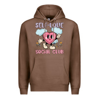 Chestnut self love social club Premium Hoodie - MaliasSmallBusiness