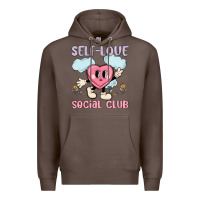 Coffee self love social club Premium Hoodie - MaliasSmallBusiness
