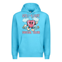 Ocean Blue self love social club Premium Hoodie - MaliasSmallBusiness