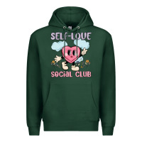 Sports Green self love social club Premium Hoodie - MaliasSmallBusiness