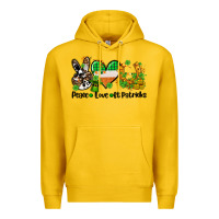 Lemon peace love st patricks Premium Hoodie - AdoDesignShop
