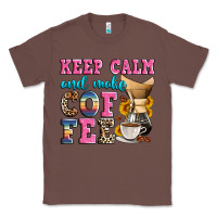 Chestnut keep calm and make coffee Classic Tee - Zillion Design Studio