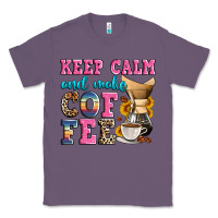 Lavender keep calm and make coffee Classic Tee - Zillion Design Studio