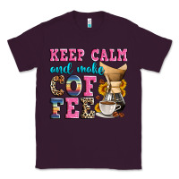 Plum keep calm and make coffee Classic Tee - Zillion Design Studio