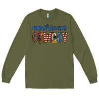 Army Green American cowboy Long Sleeve Tee - Zillion Design Studio