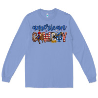 Colony Blue American cowboy Long Sleeve Tee - Zillion Design Studio