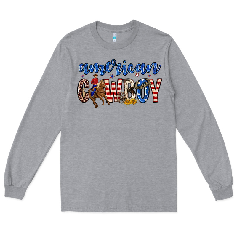American Cowboy Long Sleeve Tee by Zillion Design Studio | Teevron