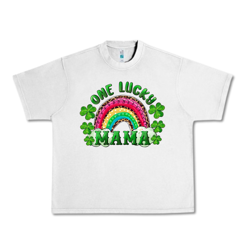 St Patricks Day One Lucky Mama Urban Heavy Tee by RanaPortraitStore | Teevron