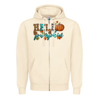 Sandshell hello pumpkin Zipper Hoodie - HRA Design Shop