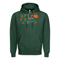 Sports Green hello pumpkin Zipper Hoodie - HRA Design Shop
