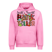 Fuchsia Pink santa s favorite bank teller Urban Hoodie - MaliasSmallBusiness