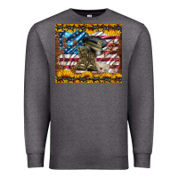 Charcoal Heather westerm usa army boots Premium Sweatshirt - Artiststas
