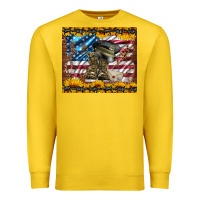 Lemon westerm usa army boots Premium Sweatshirt - Artiststas