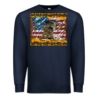 Navy westerm usa army boots Premium Sweatshirt - Artiststas