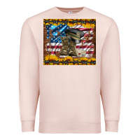 Pale Pink westerm usa army boots Premium Sweatshirt - Artiststas