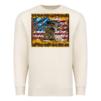 Sandshell westerm usa army boots Premium Sweatshirt - Artiststas