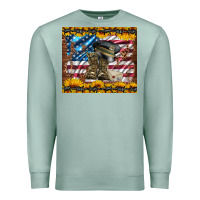 Seafoam westerm usa army boots Premium Sweatshirt - Artiststas