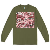 Army Green pinky leopard and cowhide valentine's day Long Sleeve Tee - RanaPortraitStore